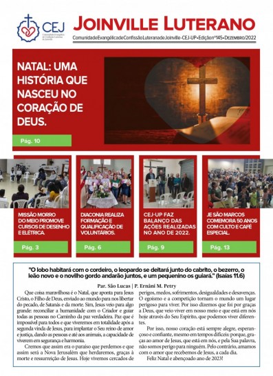 Joinville Luterano. Ano XXII - Número 145 - Dezembro 2022