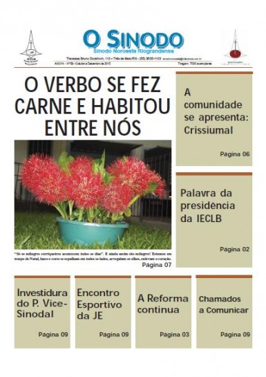 Jornal O Sínodo - Nº. 59 - Outubro - Dezembro  2015