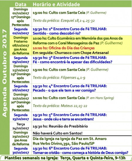 Agenda Santos 2017.10