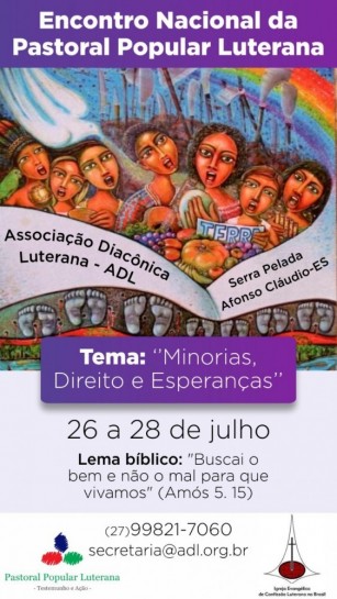 Encontro Nacional da Pastoral Popular Luterana - Julho de 2019