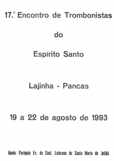 17º Encontro de Trombonistas do Espírito Santo - Lajinha - Pancas/ES