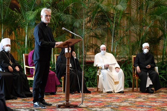 Secretário Geral da FLM Pastor Dr. Martin Junge - Encontro %u2018Fé e ciência: Rumo à COP26%u2019.  Foto: Vatican Media