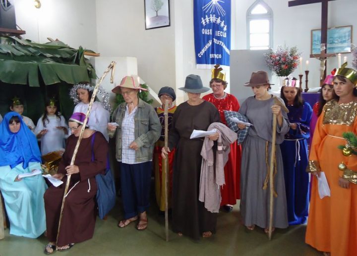 Decoração de Advento na Comunidade de Recreio