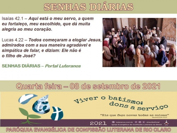 Senhas do dia - 08.09.2021