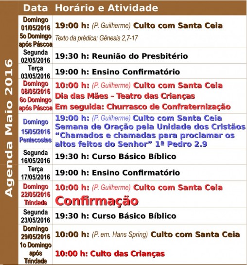 Agenda Santos 2016.05