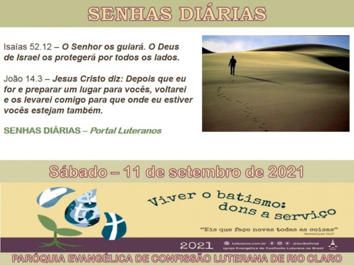 Senhas do dia - 11.09.2021