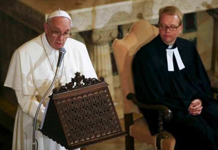 Papa Francisco na Igreja Luterana em Roma 1