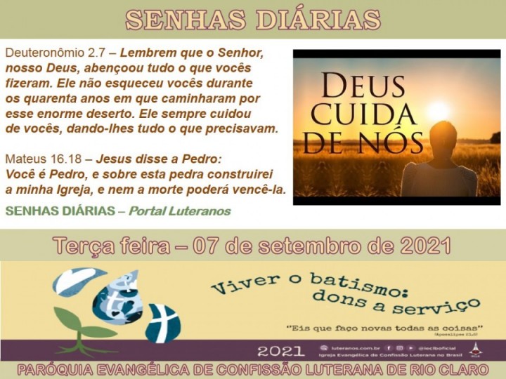 Senhas do dia - 07.09.2021