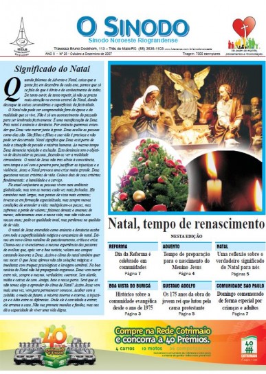 Jornal O Sínodo - Nº. 28 - Outubro - Dezembro 2007