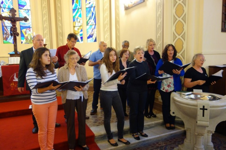 O Coral da Capela de Cristo no Dia da Igreja 25/10/2015 - Igreja Martim Luther - São Paulo/Centro