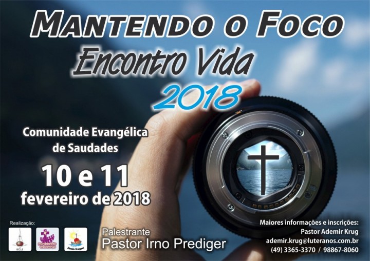 Cartaz Encontro Vida 2018 - Saudades