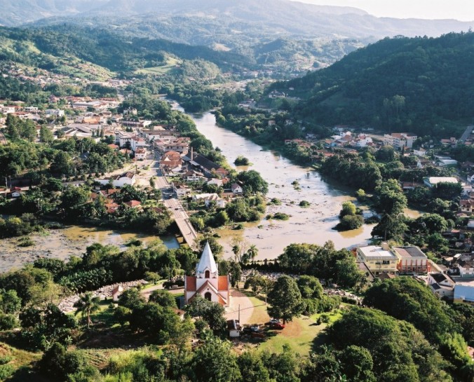 Vista parcial de Ibirama/SC