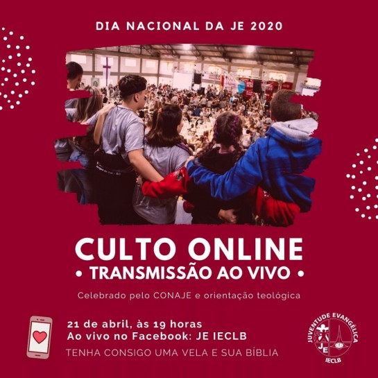 Dia Nacional da JE - Culto Online