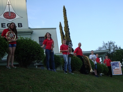 Anoitecendo em Blumenau