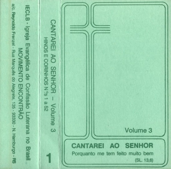 Cantarei ao Senhor - Volume 3 - 1-52