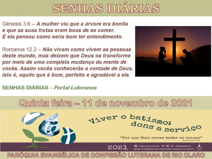 Senhas do dia - 11.11.2021