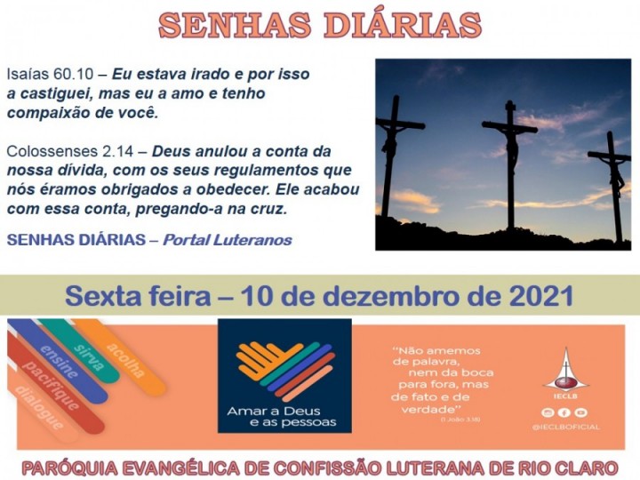 Senhas do dia - 10.12.2021