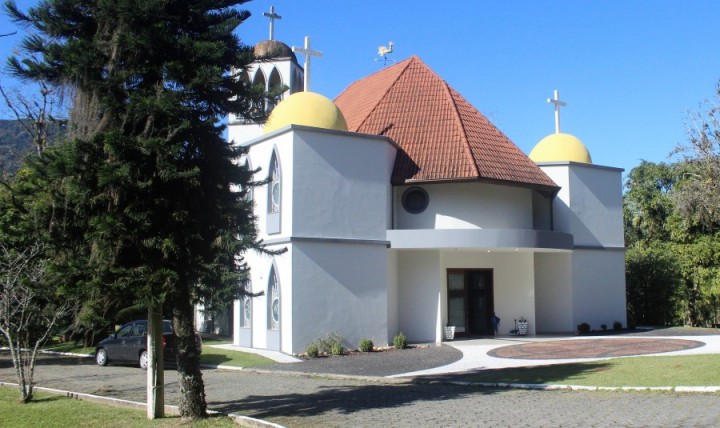 Capela 12 Apóstolos do Centro de Eventos Rodeio 12 - Palco do Culto de Encerramento do 30º Seminário de Música