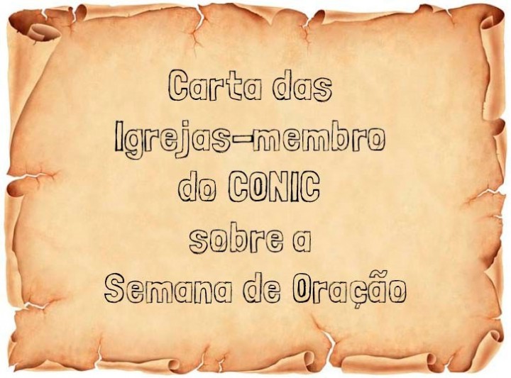 carta das igrejas-membro do conic