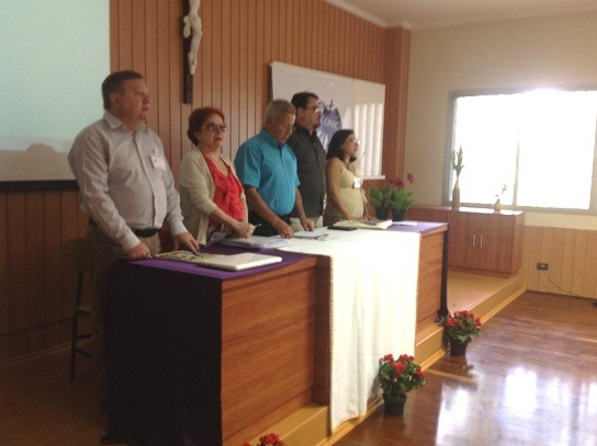 Mesa de abertura da Assembleia