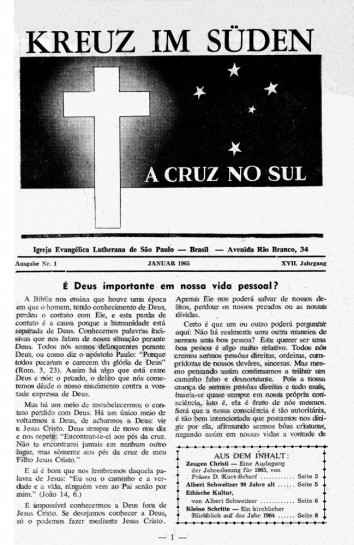 A Cruz no Sul 1965.1