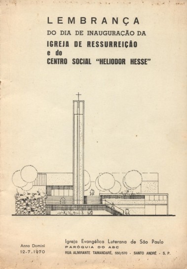 Inauguração da Igreja e do Cenro Social - Santo André/SP - 12-07-1970