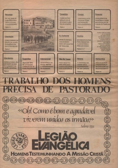 Legião Evangélica - Suplemento do JOREV - outubro de 1987