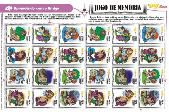 Jogo de Memória - Amigo das Crianças 50