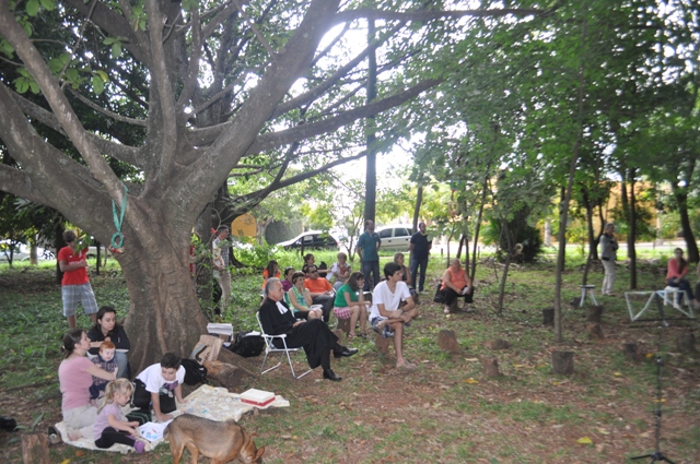 Culto no Bosque Santa Marta em São Carlos