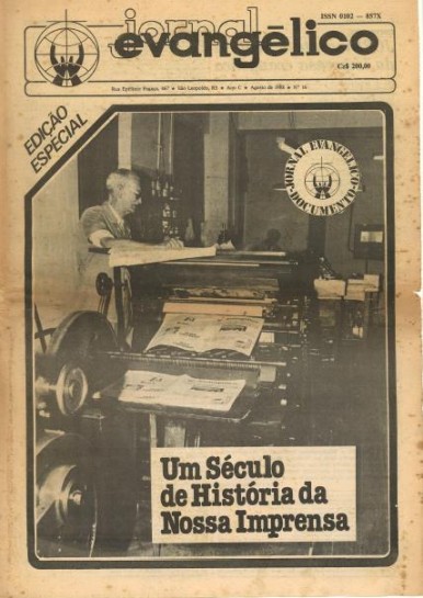 Jornal Evangélico - Documento - Um Século de História da Nossa Imprensa