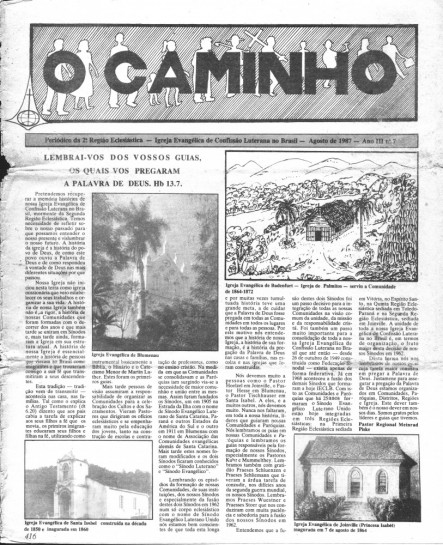 O Caminho - Ano III - Número 7 - Agosto 1987