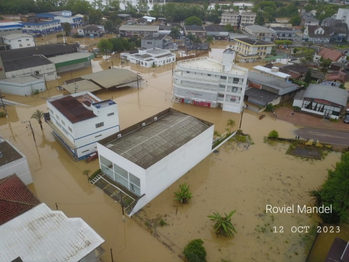 Enchente em Lontras/Divulgação