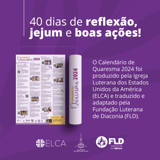 Calendário Quaresma 2024 - ELCA/FLD