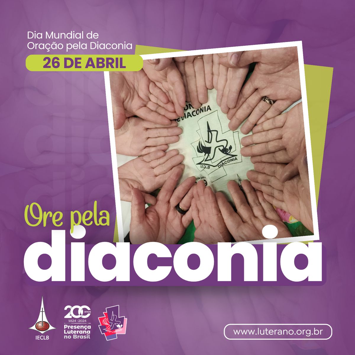 Dia de Oração pela Diaconia 2024 - Abril