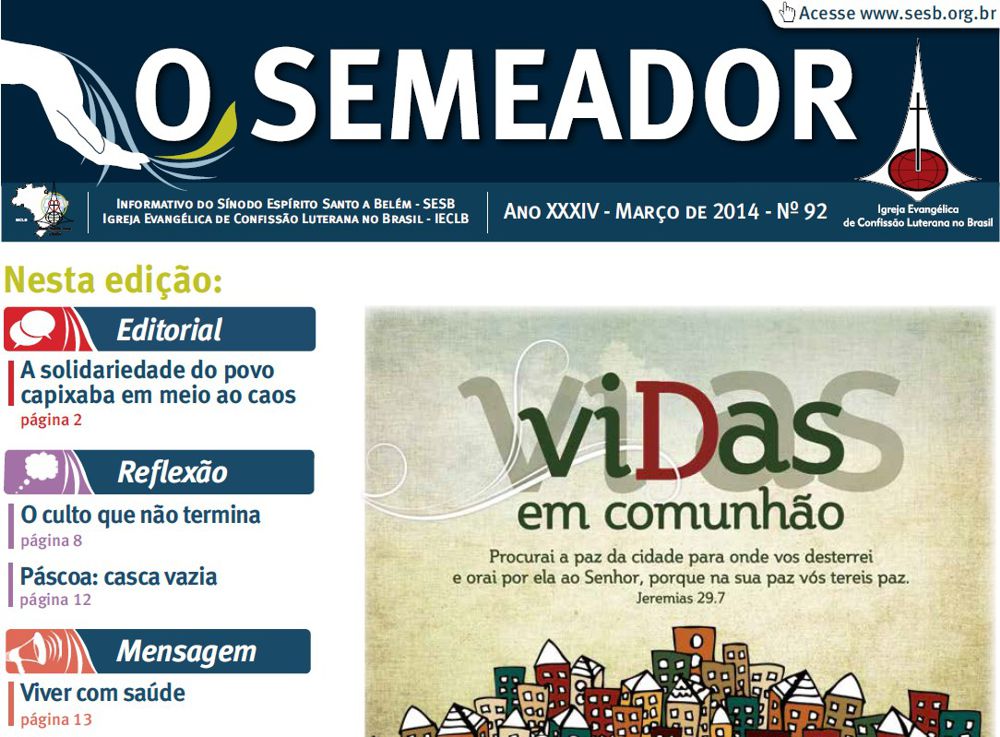 Jornal O Semeador 2014