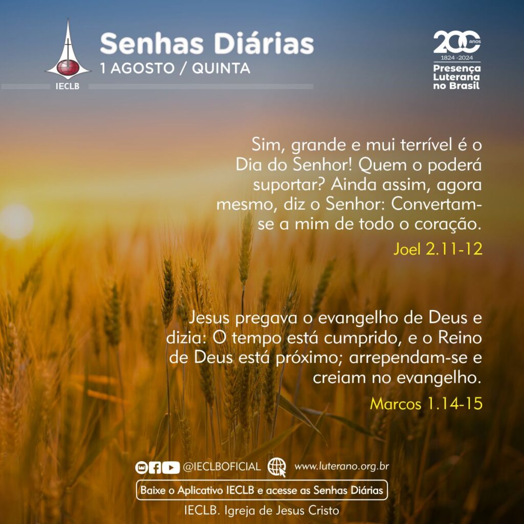 Senhas Diárias - 01 08 2024