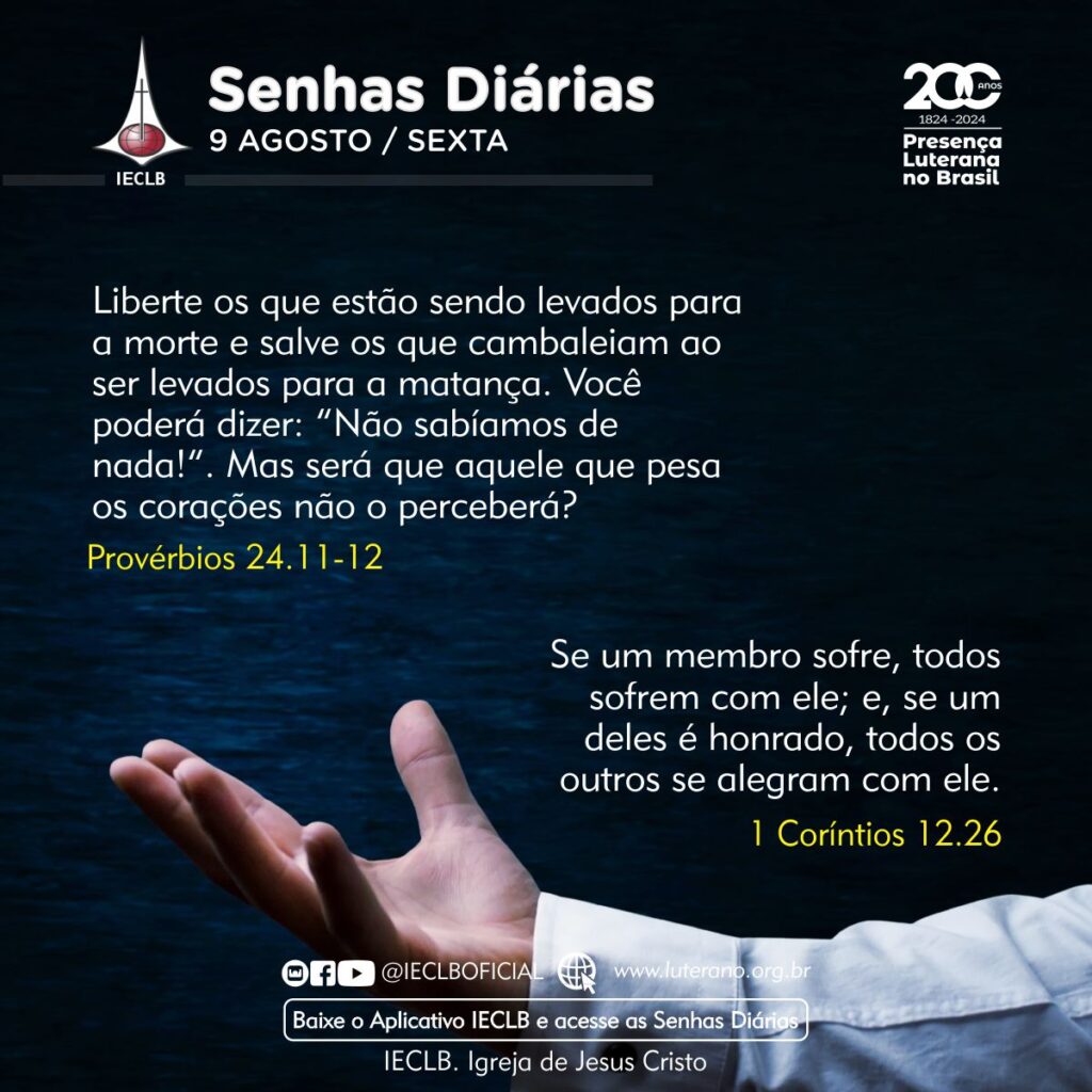 Senhas Diárias - 09 08 2024