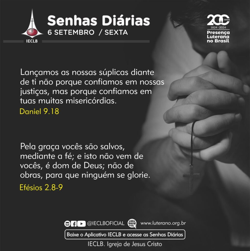 Daniel 9.18 e Efésios 2.8-9