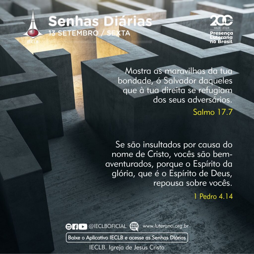 Salmo 17.7 e 1 Pedro 4.14