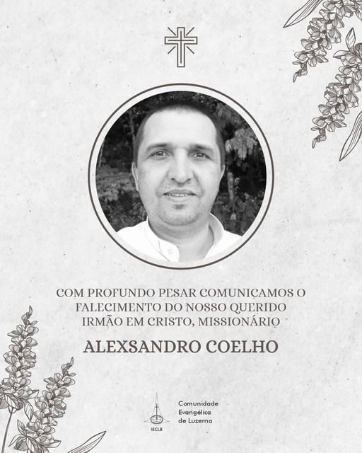 Falecimento Alexsandro Gonçalves Coelho