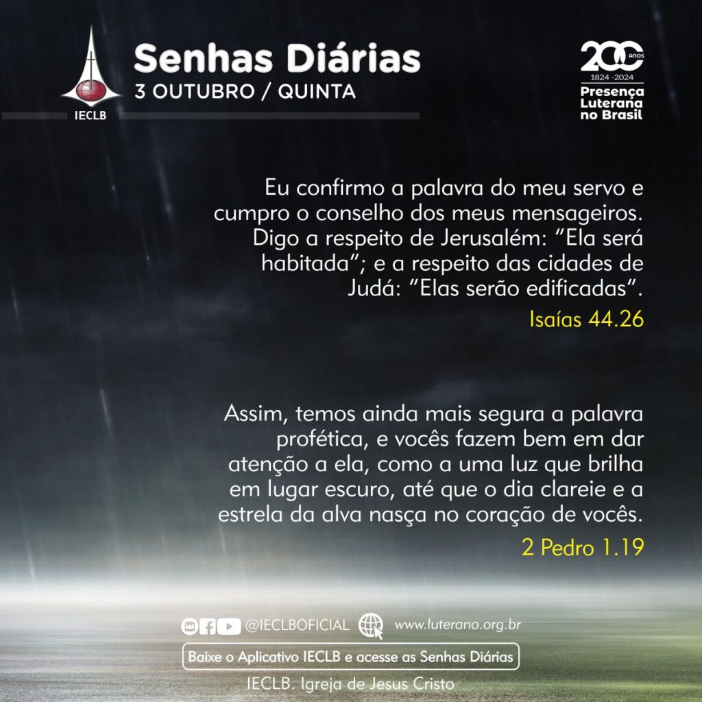 Senhas Diárias - 03 10 2024