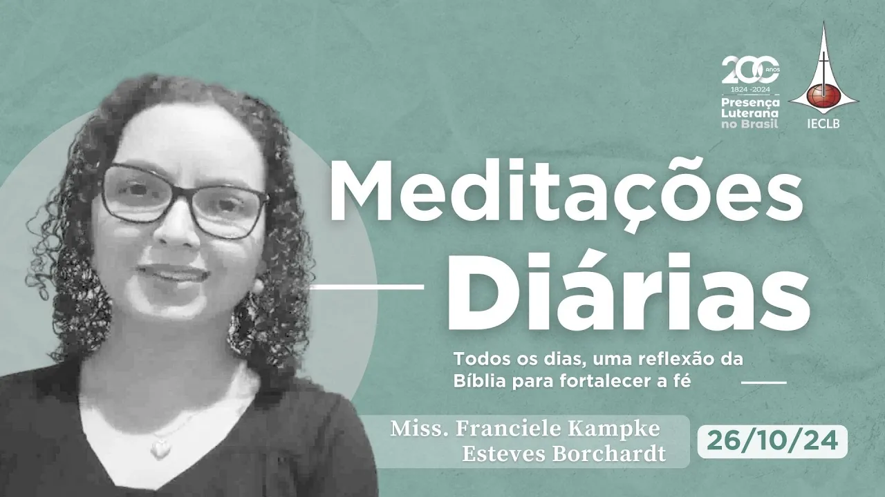 Meditações Diárias 26 10 2024