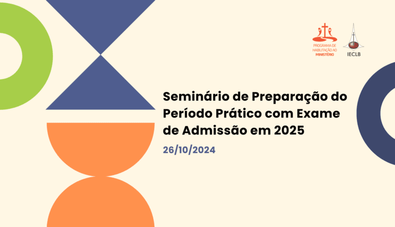 Seminário Preparação ao Período Prático