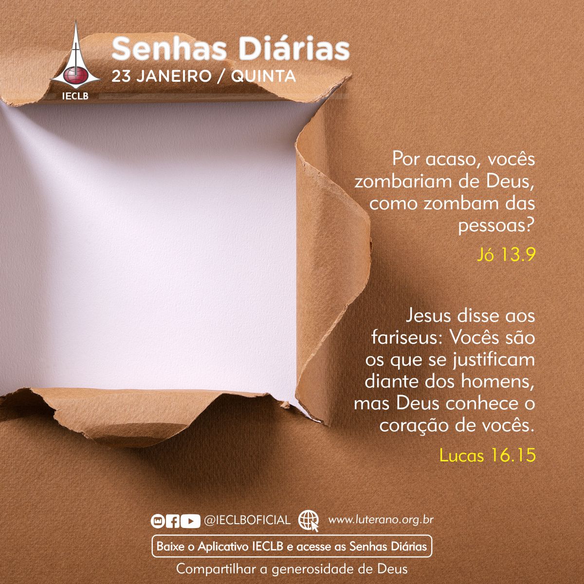 Senhas Diárias - 23 01 2025