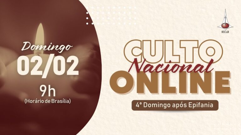 Culto Nacional Online 5º DOMINGO APÓS EPIFANIA