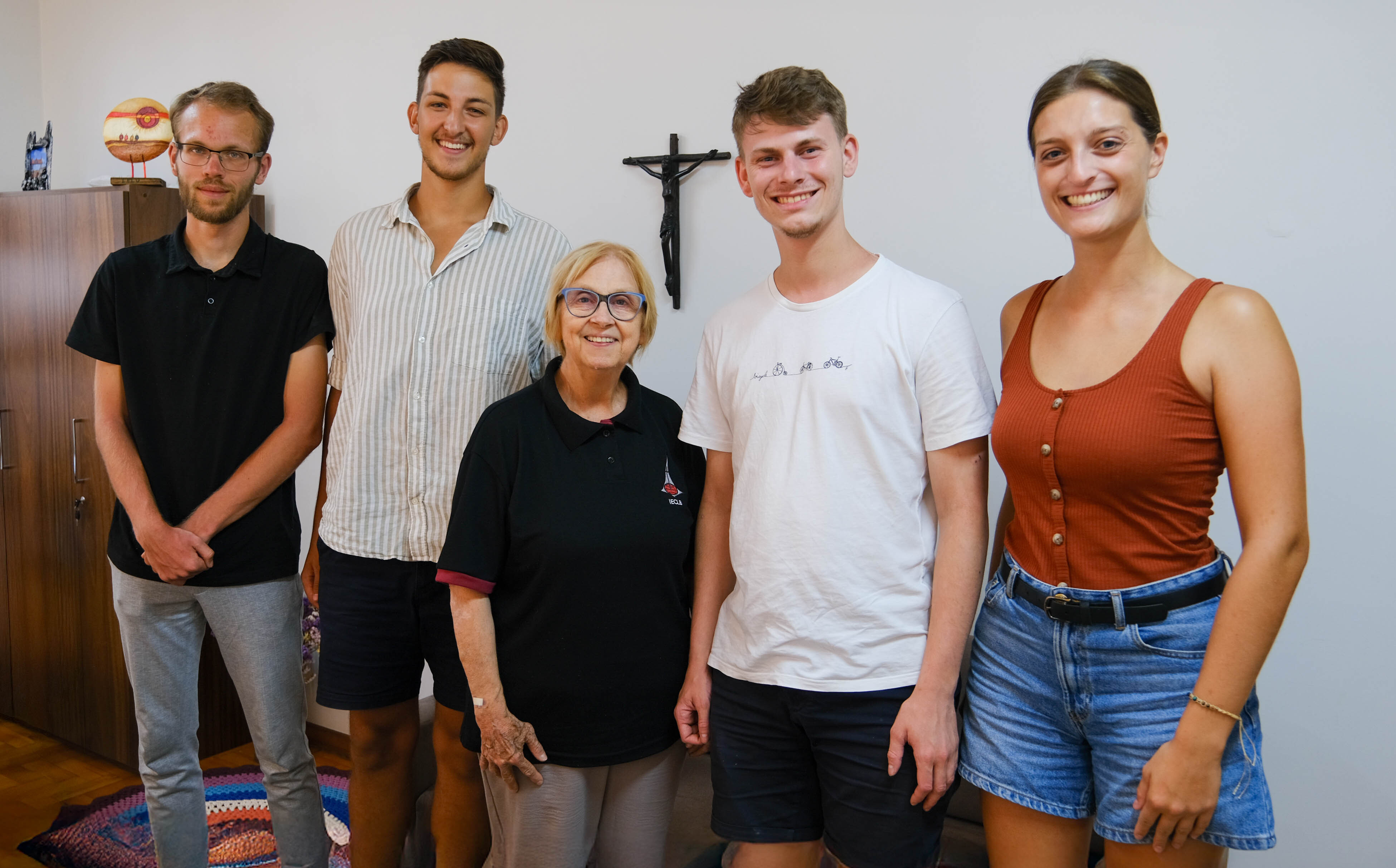 Na segunda-feira (24), a Presidência da IECLB recebeu a visita de quatro jovens da Alemanha que participam de um intercâmbio no Brasil